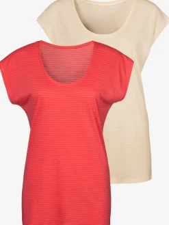 Beachtime T-Shirts<T-shirt à manches courtes qualité dévoré tendance avec rayures