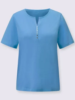 T-Shirts<T-shirt à manches courtes ruban gros grain avec rivets