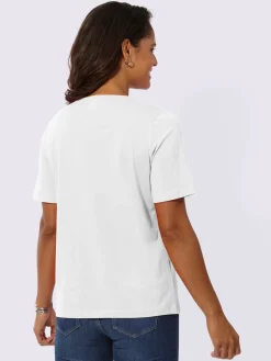 T-Shirts<T-shirt à manches courtes ruban gros grain avec rivets