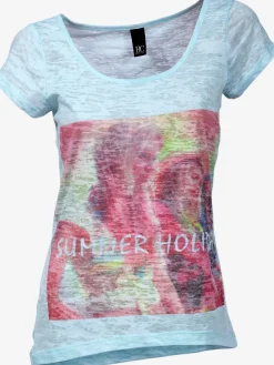 Linea Tesini T-Shirts<T-shirt à manches courtes superbe t-shirt d'été avec imprimé graphique