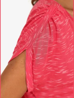 LASCANA T-Shirts<T-shirt à manches courtes superbes fronces aux épaules