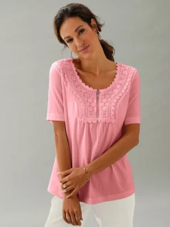 T-Shirts<T-shirt à manches courtes superbe broderie