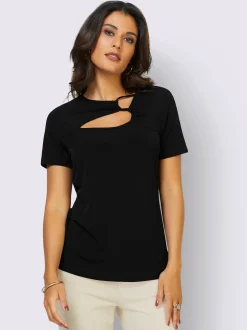 Creation L Tenues De Cérémonie|T-Shirts<T-shirt à manches courtes superbe encolure