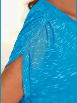 LASCANA T-Shirts<T-shirt à manches courtes superbes fronces aux épaules