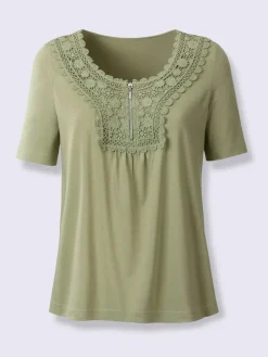 T-Shirts<T-shirt à manches courtes superbe broderie