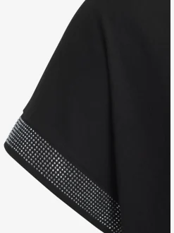 LASCANA T-Shirts<T-shirt à manches courtes strass scintillants à l'ourlet des manches pour un look élégant