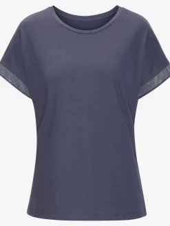 LASCANA T-Shirts<T-shirt à manches courtes strass scintillants à l'ourlet des manches pour un look élégant