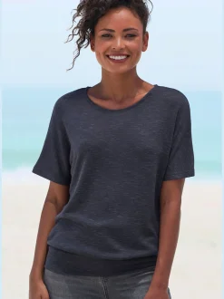 Vivance T-Shirts<T-shirt à manches courtes tricot fin particulièrement doux