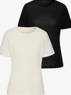 Vivance T-Shirts<T-shirt à manches courtes tricot fin ajouré