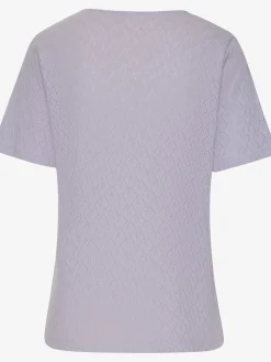 Vivance T-Shirts<T-shirt à manches courtes tricot fin ajouré