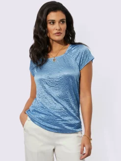 Creation L Tenues De Cérémonie|T-Shirts<T-shirt à manches courtes tissu structuré de qualité