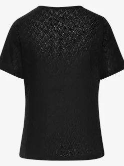 Vivance T-Shirts<T-shirt à manches courtes tricot fin ajouré