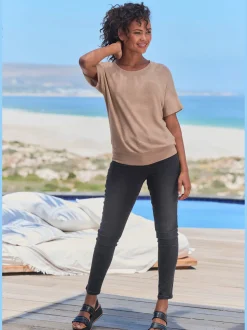 Vivance T-Shirts<T-shirt à manches courtes tricot fin particulièrement doux