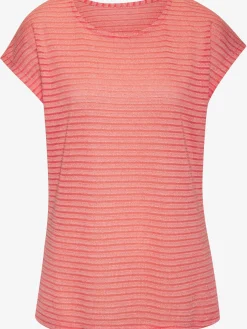 Vivance T-Shirts<T-shirt à manches courtes tricot jacquard léger à rayures