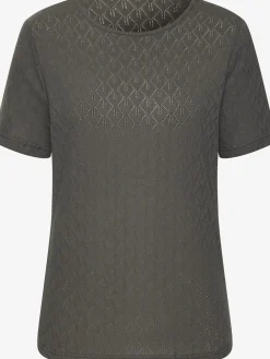 Vivance T-Shirts<T-shirt à manches courtes tricot fin ajouré