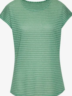 Vivance T-Shirts<T-shirt à manches courtes tricot jacquard léger à rayures