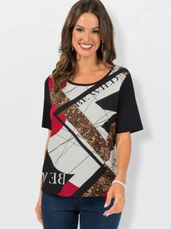 T-Shirts<T-shirt à manches courtes viscose