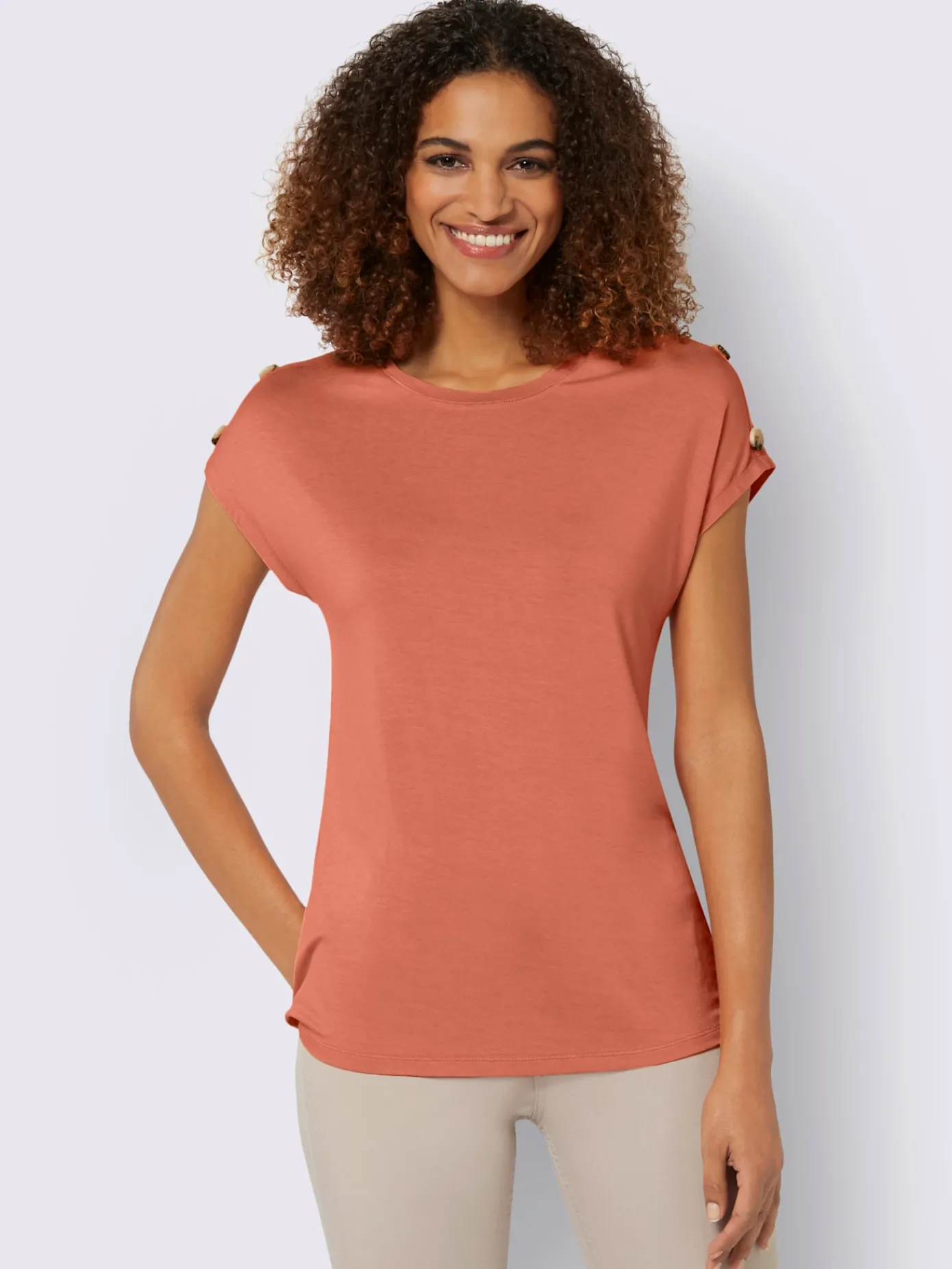 Collection L T-Shirts<T-shirt à manches courtes viscose