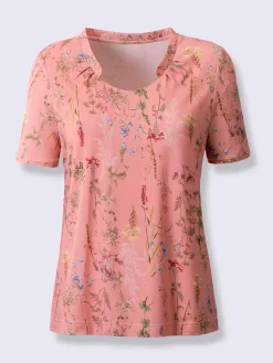 T-Shirts<T-shirt à manches courtes viscose douce et fluide