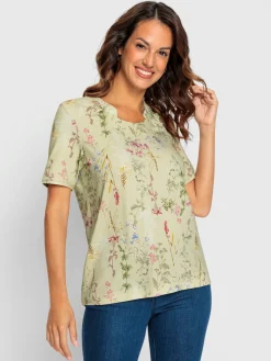 T-Shirts<T-shirt à manches courtes viscose douce et fluide