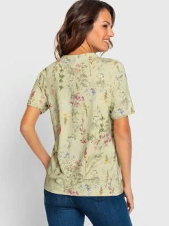 T-Shirts<T-shirt à manches courtes viscose douce et fluide