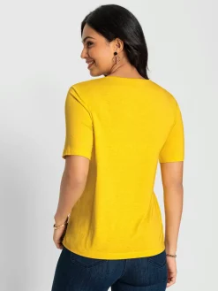 T-Shirts<T-shirt à manches courtes viscose