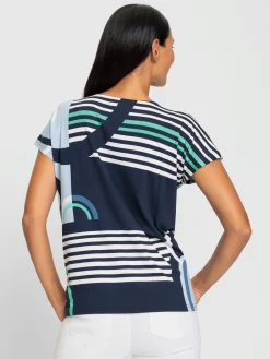 Rick Cardona T-Shirts<T-shirt à manches courtes viscose douce et fluide