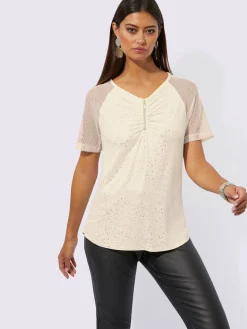 Creation L T-Shirts<T-shirt à manches courtes viscose