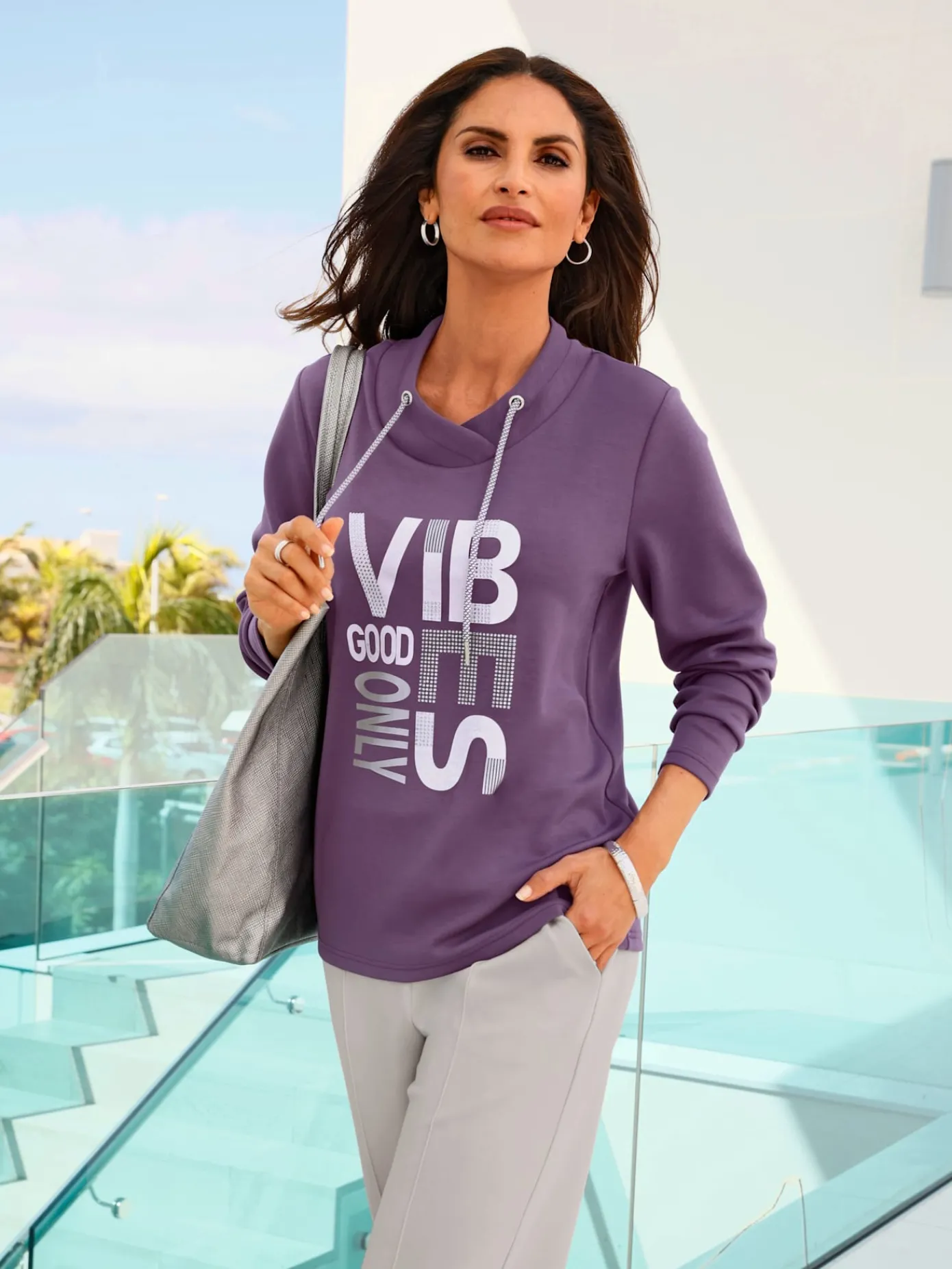 T-Shirts<T-shirt à manches longues 50% modal