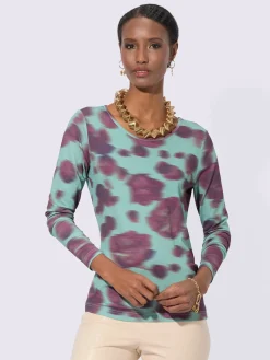 Creation L T-Shirts<T-shirt à manches longues 95% viscose (ecovero)