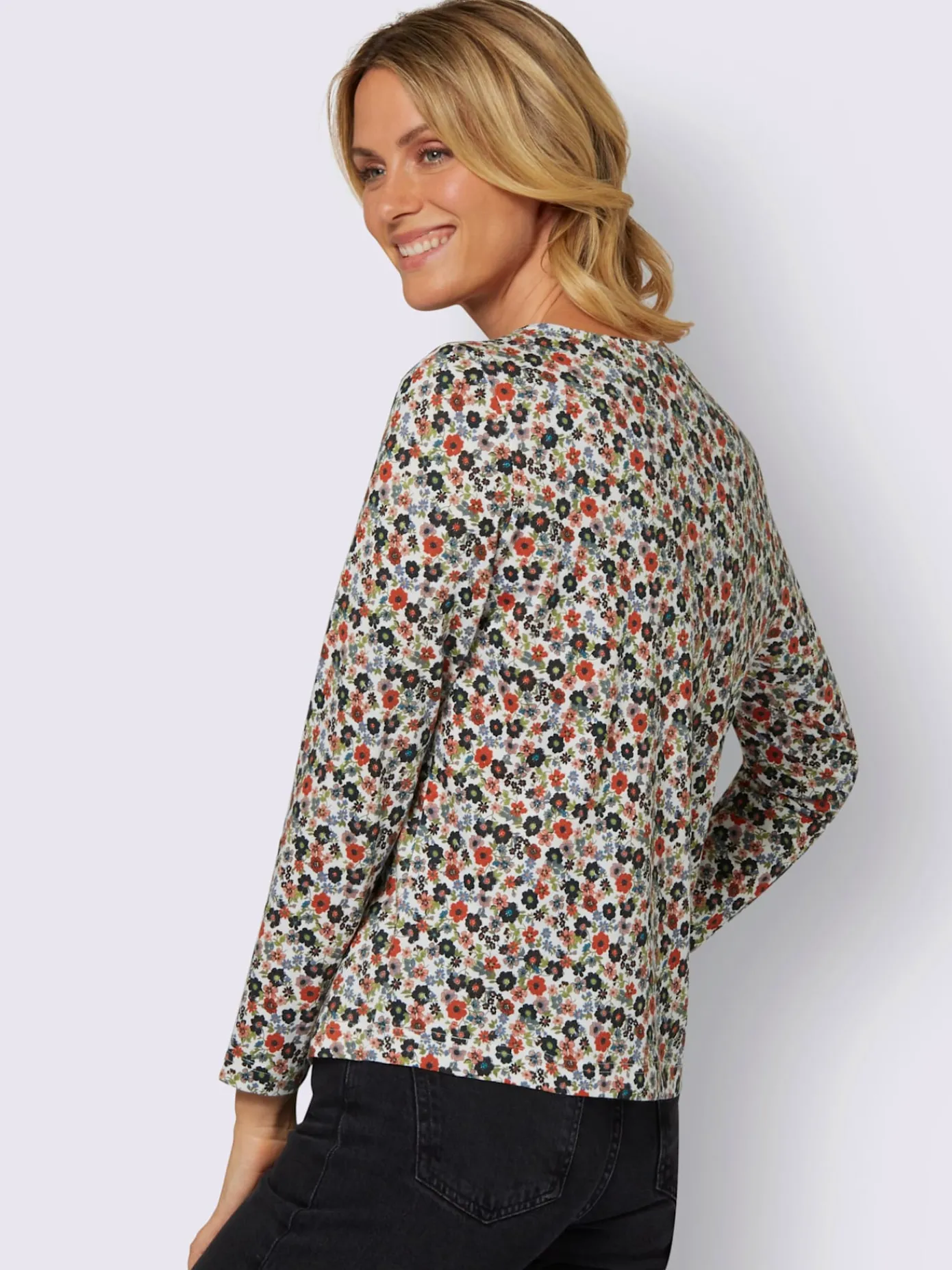 T-Shirts<T-shirt à manches longues 50% coton