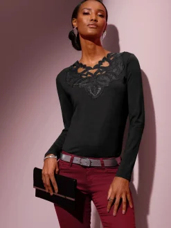 Creation L T-Shirts<T-shirt à manches longues 48% modal