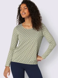 T-Shirts<T-shirt à manches longues 50% coton