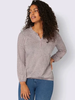 T-Shirts<T-shirt à manches longues affinant