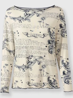 T-Shirts<T-shirt à manches longues avec viscose (ecovero)