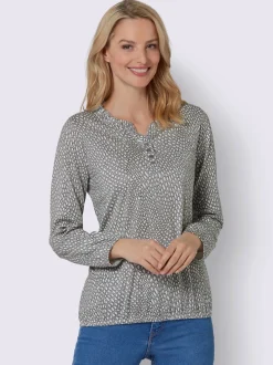 T-Shirts<T-shirt à manches longues affinant