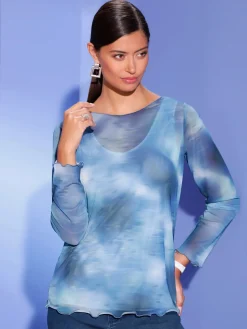 Creation L T-Shirts<T-shirt à manches longues avec viscose (ecovero)