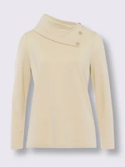 Linea Tesini T-Shirts<T-shirt à manches longues col à revers élégant