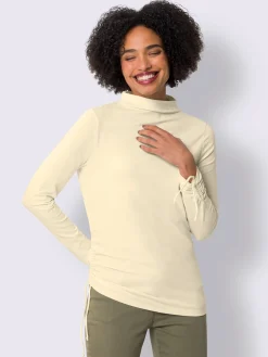 Linea Tesini T-Shirts<T-shirt à manches longues coulisses latérales avec liens à nouer