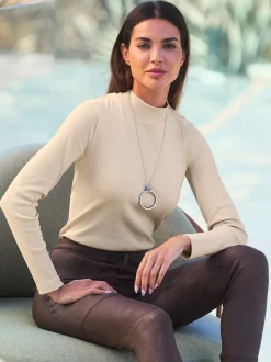 Rick Cardona T-Shirts<T-shirt à manches longues col montant tendance