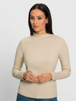 Rick Cardona T-Shirts<T-shirt à manches longues col montant tendance