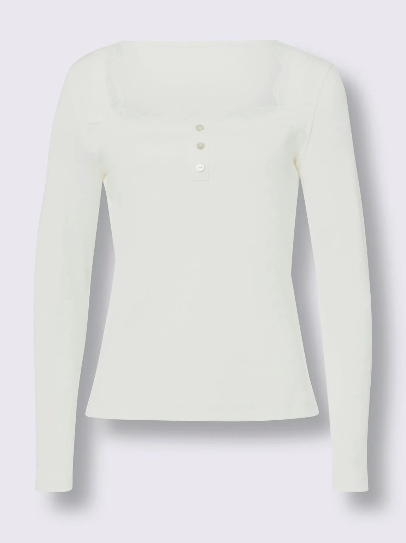 Linea Tesini T-Shirts<T-shirt à manches longues détails en dentelle tendance