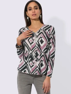 Creation L T-Shirts<T-shirt à manches longues encolure avec glissière