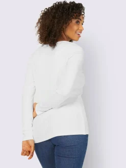 Best Connection T-Shirts<T-shirt à manches longues encolure avec patte de boutonnage