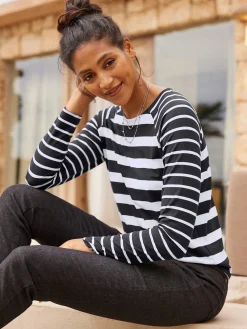 Best Connection T-Shirts<T-shirt à manches longues haut à rayures