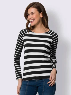 Best Connection T-Shirts<T-shirt à manches longues haut à rayures