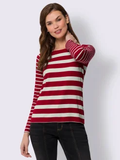 Best Connection T-Shirts<T-shirt à manches longues haut à rayures