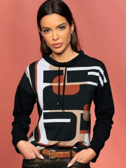 Rick Cardona T-Shirts<T-shirt à manches longues imprimé graphique