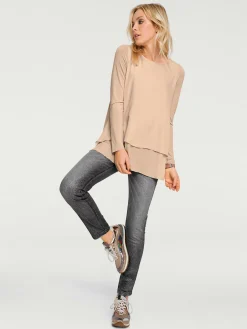 Linea Tesini T-Shirts<T-shirt à manches longues joli look superposé