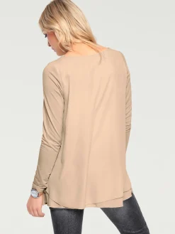 Linea Tesini T-Shirts<T-shirt à manches longues joli look superposé